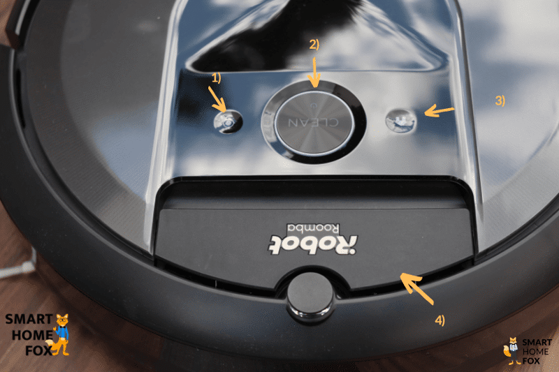 boutons controle irobot roomba i7+